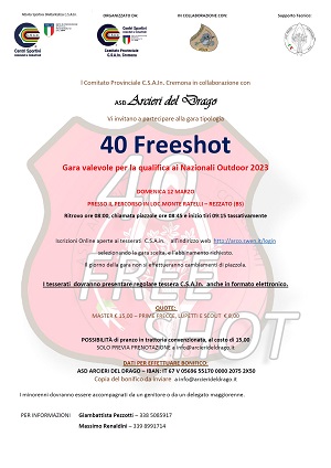 Locandina 40Freeshot Rezzato